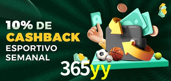 10% de bônus de cashback na 365yy