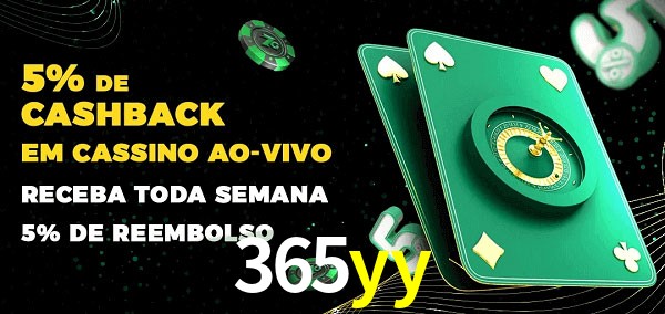Promoções do cassino ao Vivo 365yy